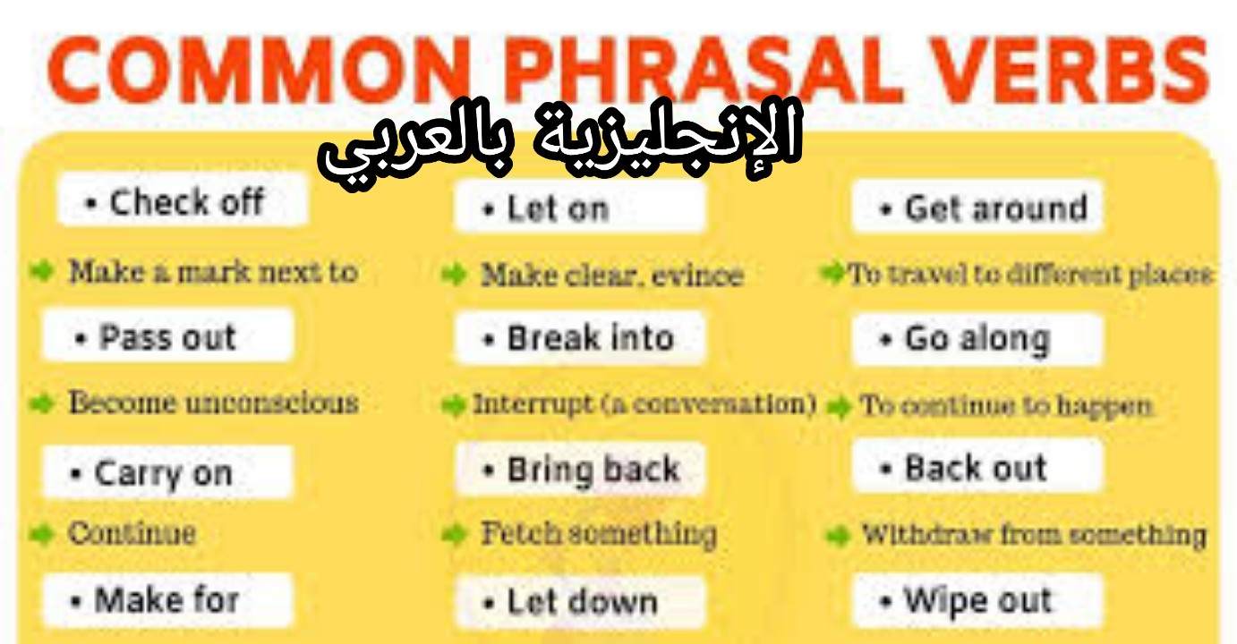 الأفعال المركبة في الإنجليزية
