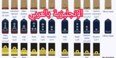 أسماء الرتب العسكرية بالإنجليزية مع النطق والترجمة بالعربية
