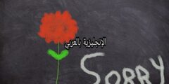 مفردات الإعتذار والتأسف بالإنجليزي والعربي
