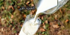 تعبير أو برجراف عن الحليب بالإنجليزي والعربي